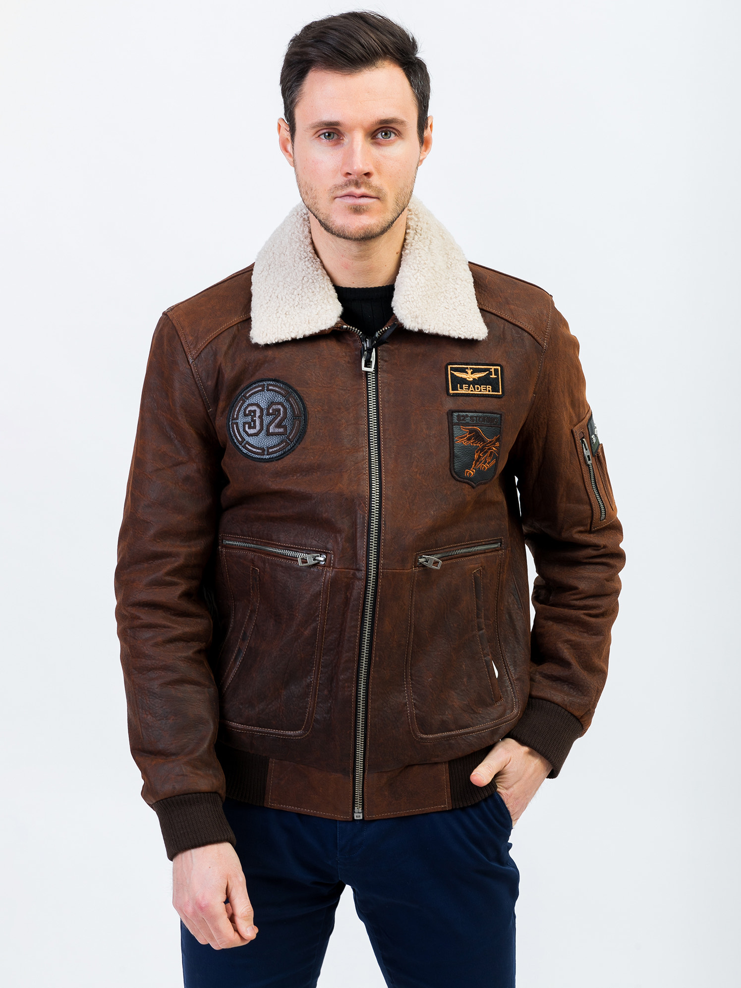 Куртка мужская Пилот из натуральной кожи 53244